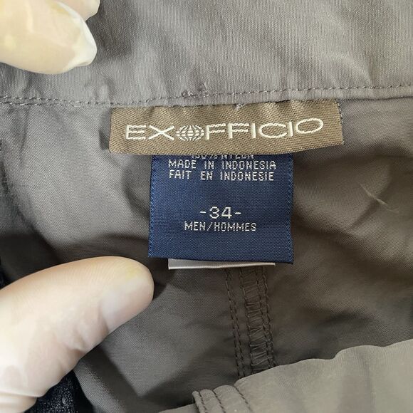 Exofficio Teflon Explorer Shorts Men’s 34 Gray Nylon UPF 30+ New With Tags Hike - Picture 5 of 9